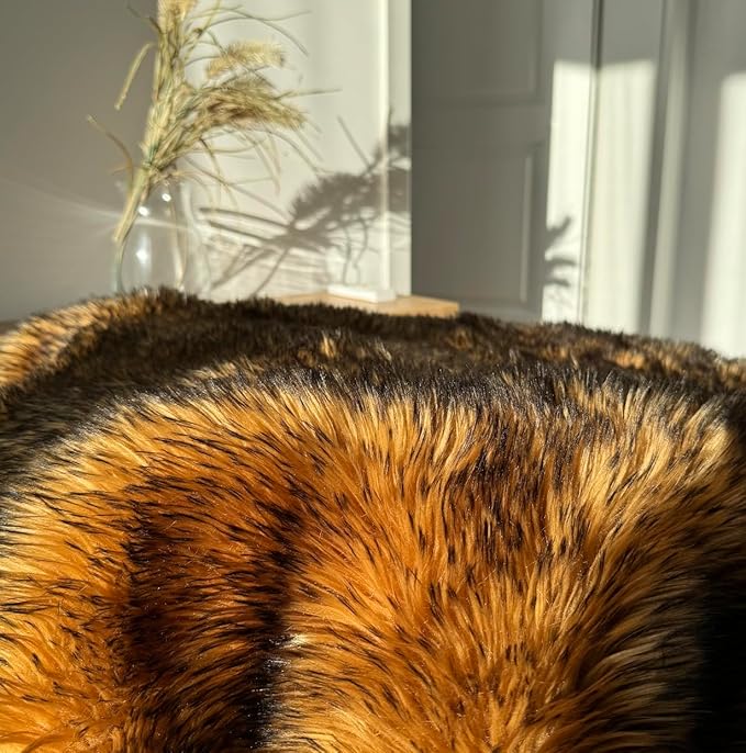 Waterproof Dog Blanket for Small, Medium & Large Dogs – Faux Fur Pet Throw for Couch, Sofa, Bed & Car – Soft, Washable, Stain-Resistant, Durable Cover - Brown 80" x 60"