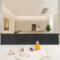 Pawtners Retractable Baby Gates Extra Wide, 41" Tall Extends up to 120" Wide, Dog Gate Indoor for Stairs, Pet Gate with Support Rods for Doorways Hallways Indoor & Outdoor-Black