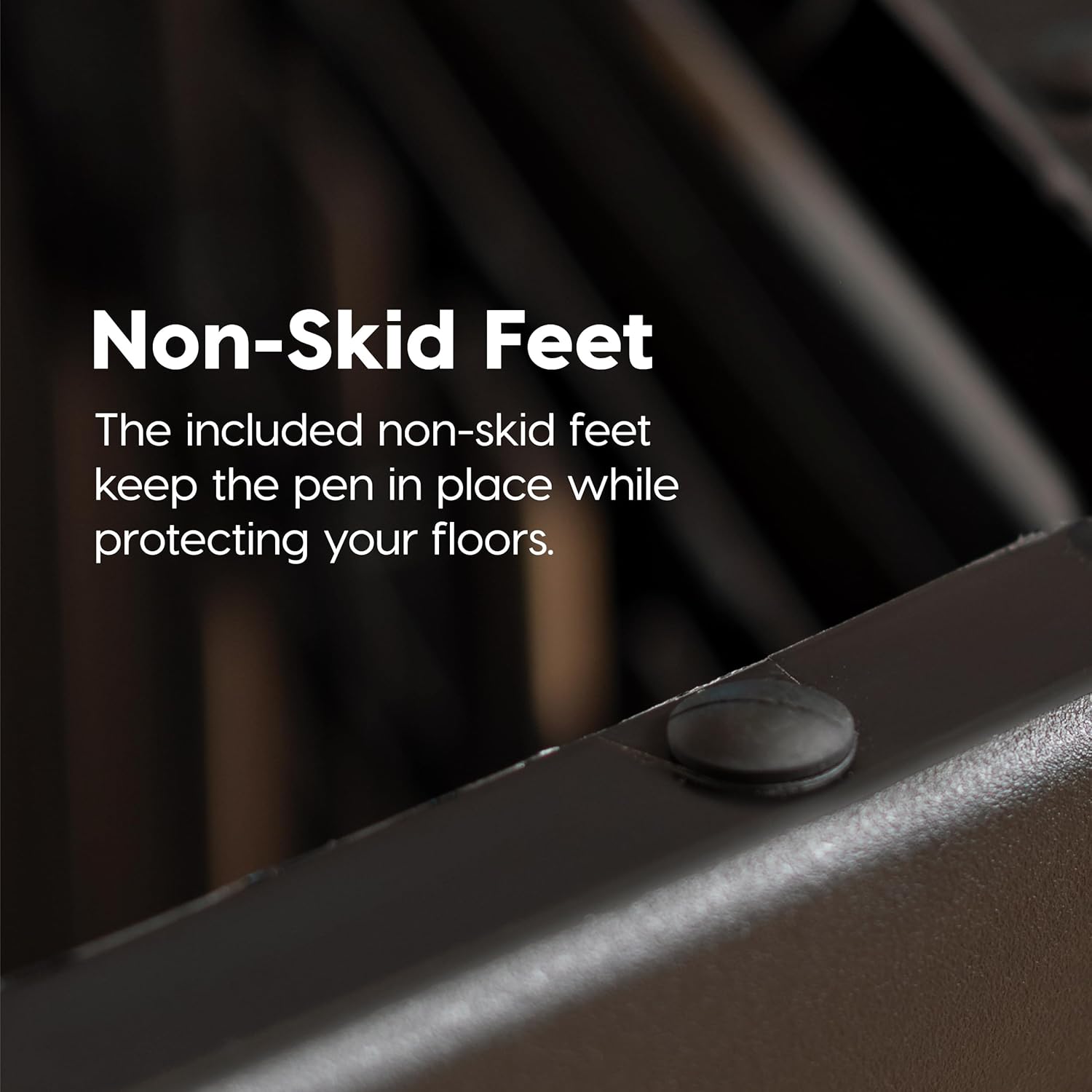 IRIS USA 24" 4-Panel Dog Playpen with Door, 35 x 35 x 24, Puppy Playpen, Dog Play Pen Indoors, Pet Fence, Puppies/Small Dogs, Black