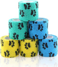 AUPCON Vet Wrap Cohesive Bandages Bulk Self Adhesive Bandage Wrap Self Adherent Wrap Non-Woven for Dogs Pet Animals & Ankle Sprains & Swelling 2 Inch x 5 Yards (2 Inch Claw)