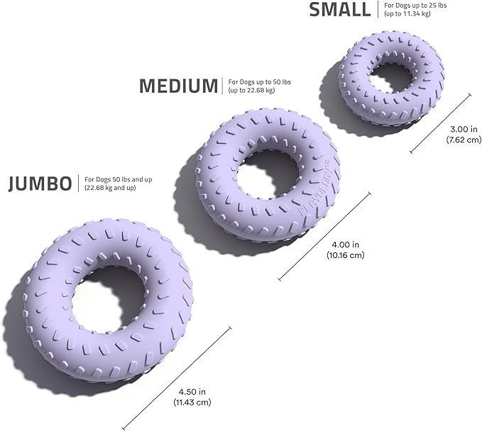 Playology Dog Toys | Dual Layer Ring Durable Chew Toy for Aggressive Chewers | Small Lamb Scented Toy - Easy to Clean and Made from Non Toxic Materials