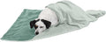 Furhaven Waterproof Throw Blanket for Dogs & Indoor Cats, Washable - Two-Tone Luxe Velvet Dog Blanket - Celadon Green, Medium