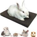 BNOSDM Rabbit Grinding Claw Pads Bunny Scratch Foot Pads Natural Hamster Lava Stone for Teeth Grinding Black Guinea Pig Scratching Board Chew Toy for Ferret Chinchilla Mouse