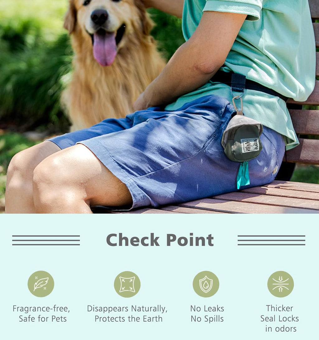 100% Compostable Dog Poop Bags, 270Count Value Pack, BPI Certified, Biodegradable Leakproof Thick Poop Bags for Dogs with Dispenser, Plant-Based, ASTM D6400 & EN 13432 Compliant Pet Waste Bag