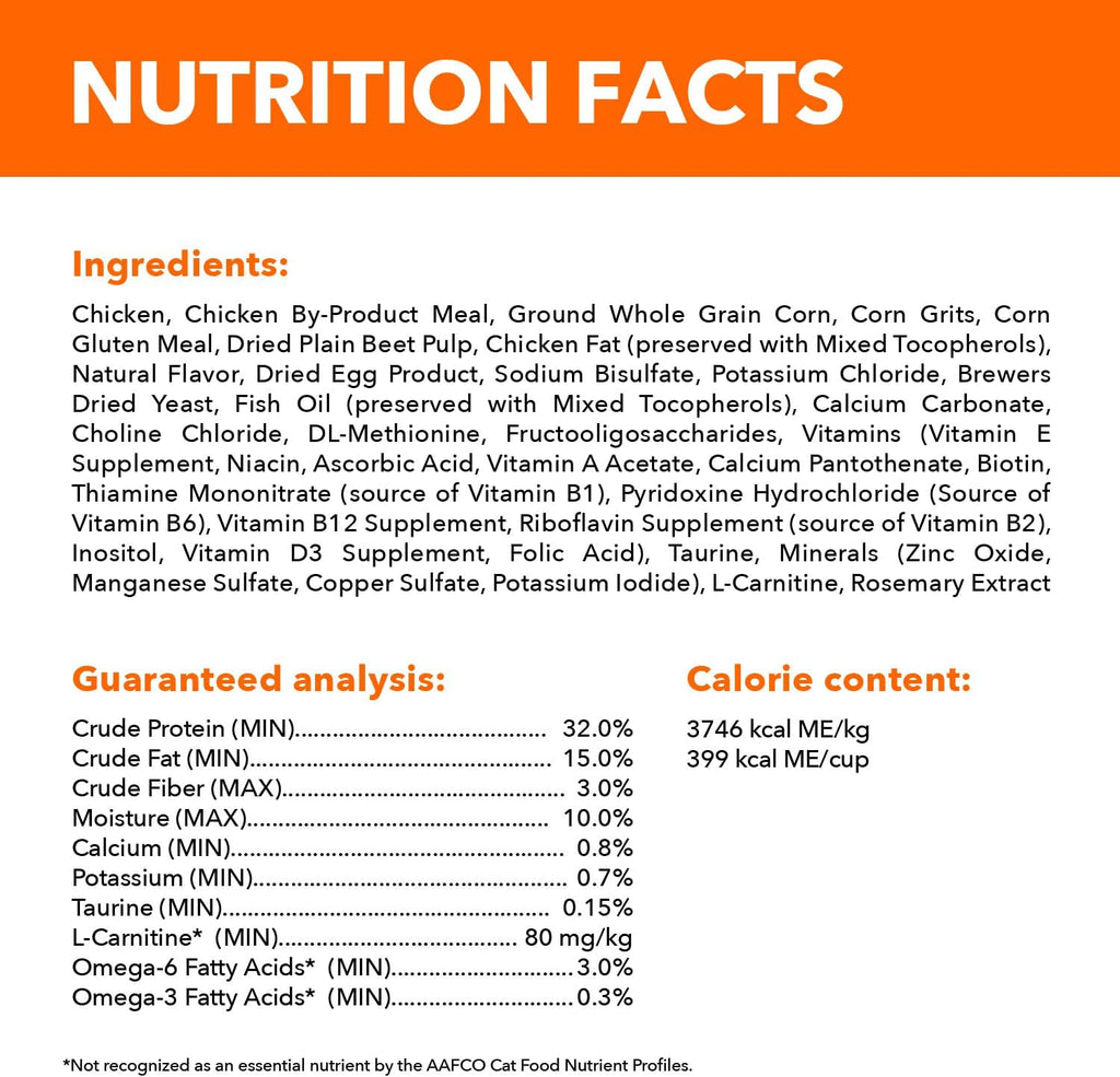 IAMS Proactive Health Adult Healthy Dry Cat Food with Chicken, 22 lb. Bag