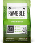 BIXBI Rawbble Dry Dog Food, Pork, 4 lbs - USA Made with Fresh Meat - No Meat Meal & No Corn, Soy or Wheat - Freeze Dried Raw Coated Dog Food - Minimally Processed for Superior Digestibility