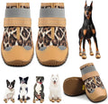Dog Shoes for Large Dogs, Medium Dog Boots & Paw Protectors for Hardwood Floors, Outdoor Dog Booties for Hot Pavement Winter Snow Hiking, Waterproof Dog Shoes with Reflective Strips Size 8