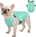 Kuoser Dog Cooling Vest Harness, Small Dog Cooler Jacket with Adjustable Buckle for Outdoor Beach, Hiking, Training Green S