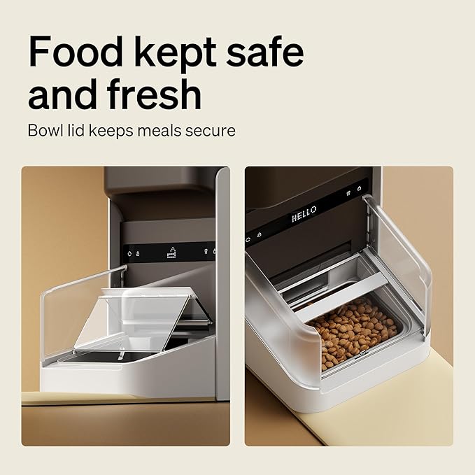 PETLIBRO RFID Automatic Cat Feeder, Collar Tag Activated Personal Meals, 5G Wi-Fi Multiple Cats Feeder for 3 Cats, App Control Cat Food Dispenser for Pets with Different Diets