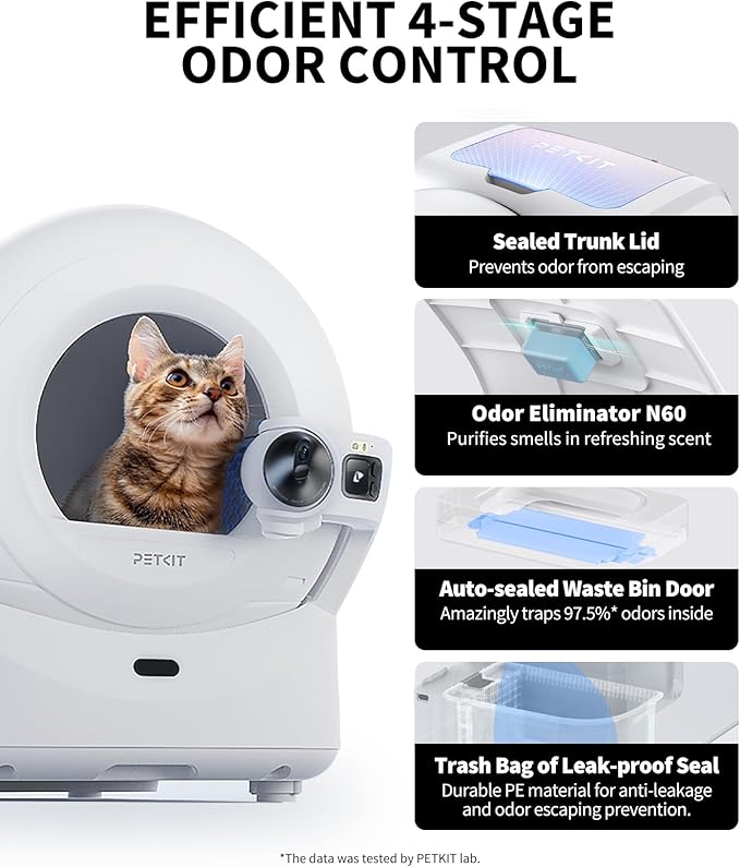PETKIT PUROBOT Ultra Auto Waste Packing Cat Litter Box+YUMSHARE Solo Automatic Pet Feeder, AI-Powered Camera and 24hrs Free Livestream,App Control