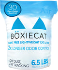 Boxie® Unscented 30 Day Natural Odor Control Cat Litter, 6.5lb Lightweight Plant Based Kitty Litter
