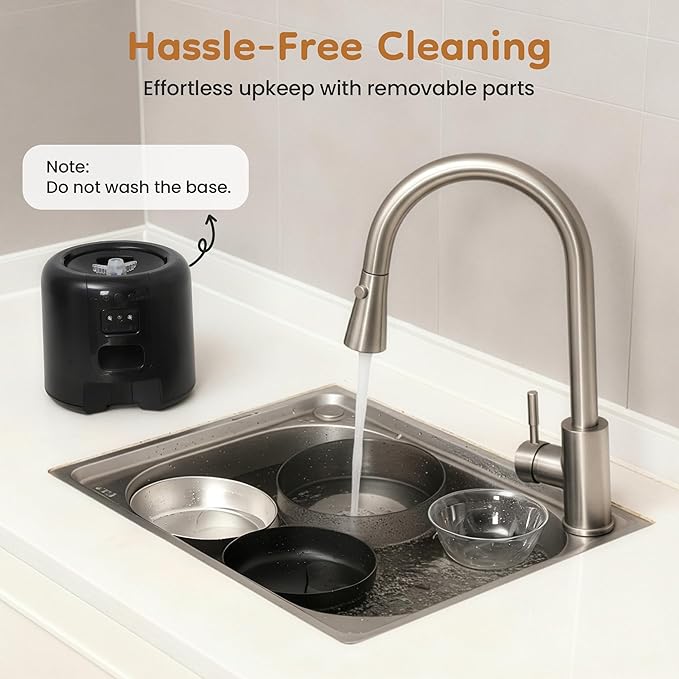 Smart Automatic Pet Feeder with 2MP HD Camera, App Control via 2.4G/5G WiFi, Dual Power System & Voice Recording, 4L Food Dispenser for Cats and Small Dogs, Black