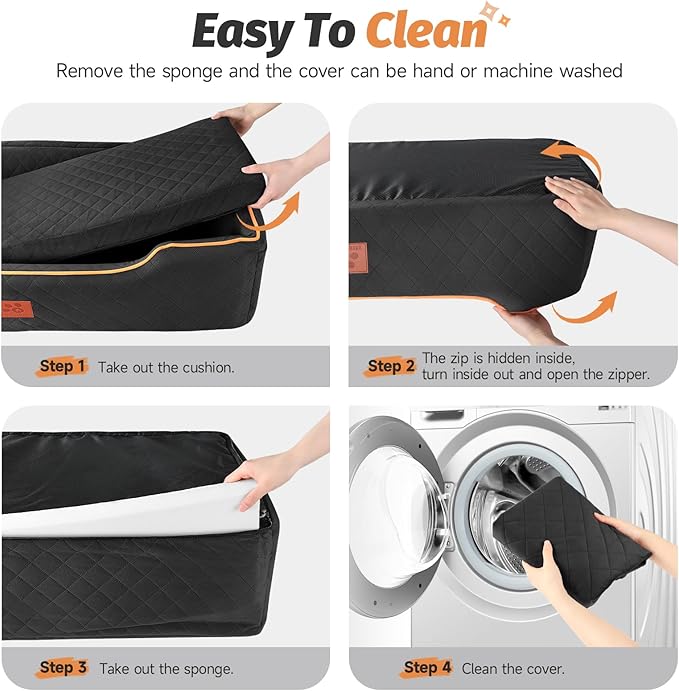 Large Dog Car Seat for Dods Under 100 Lbs, Memory Foam Dog Car Bed for Backseat & Trunk, Detachable and Washable Cover, Pet Travel Seat with Storage Pockets, 2 Safety Belts