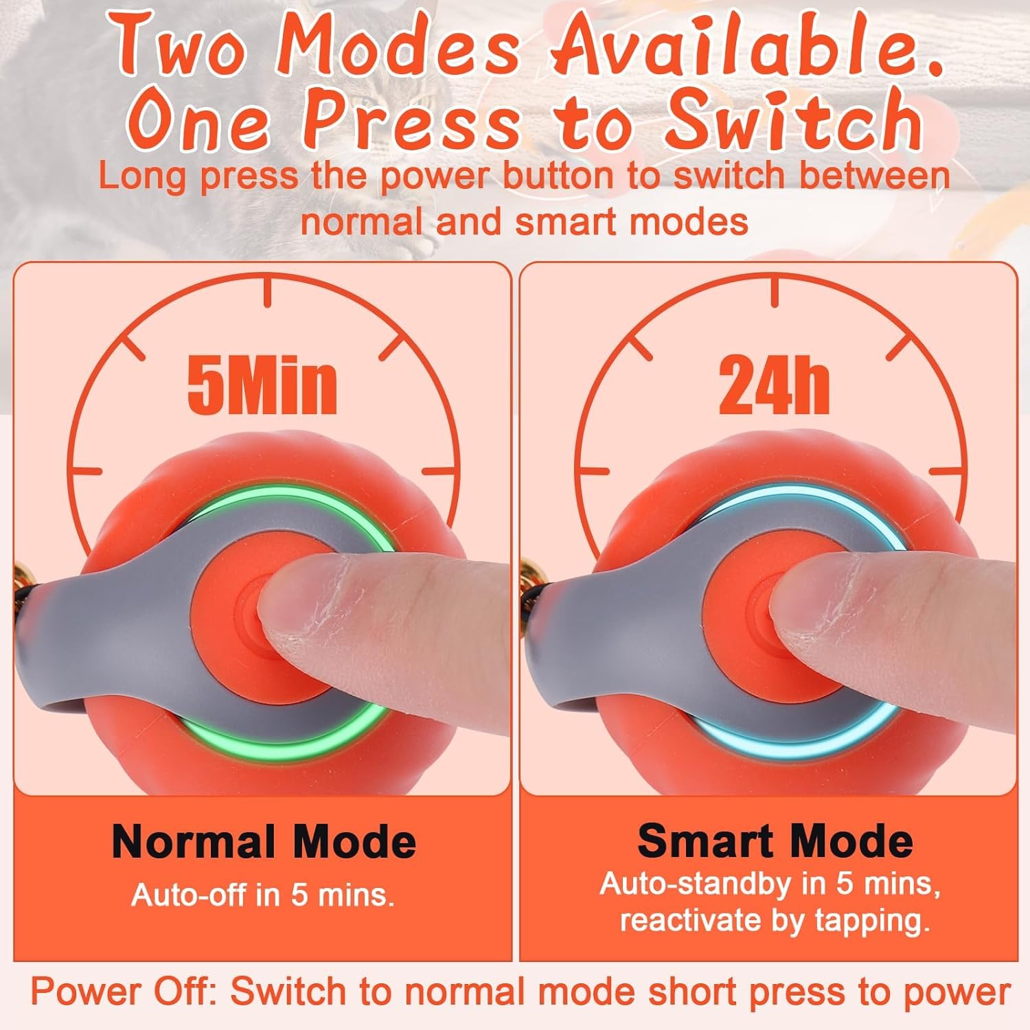 Interactive Cat Toys for Indoor Cats - Hanging Door Cat Toy with Bouncy Mouse and Bell - Door-Mounted Fun Includes 2 Bonus Attachments