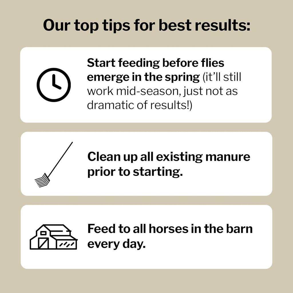 Formula 707 MultiFly Feed-Thru Fly Control Pellets for Horses - Palatable & Safe Fly Population Reduction (5 lb Bag - 91 Servings)