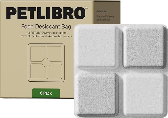 PETLIBRO Pet Food Desiccant Bag, 6 Packs Upgrade Desiccant Packets Keep Cat Food & Dog Food Dry and Fresh, Suitable Model PLAF001, PLAF101, PLAF005, PLAF006, PLAF103, PLAF203