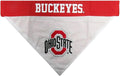 Pets First Collegiate Pet Accessories, Reversible Bandana, Ohio State Buckeyes, Large/X-Large