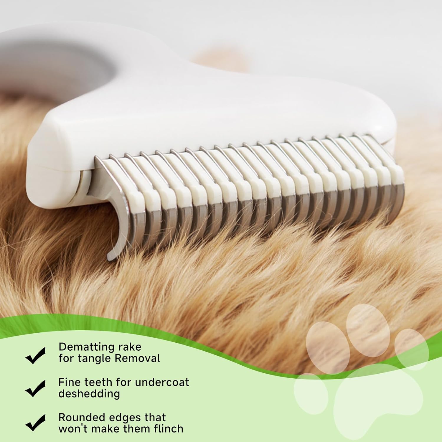 Undercoat Shedding Brush for Dogs & Cats – Professional Deshedding & Dematting Tool –Steam Brush for Cat & Dog Includes Waterless Shampoo