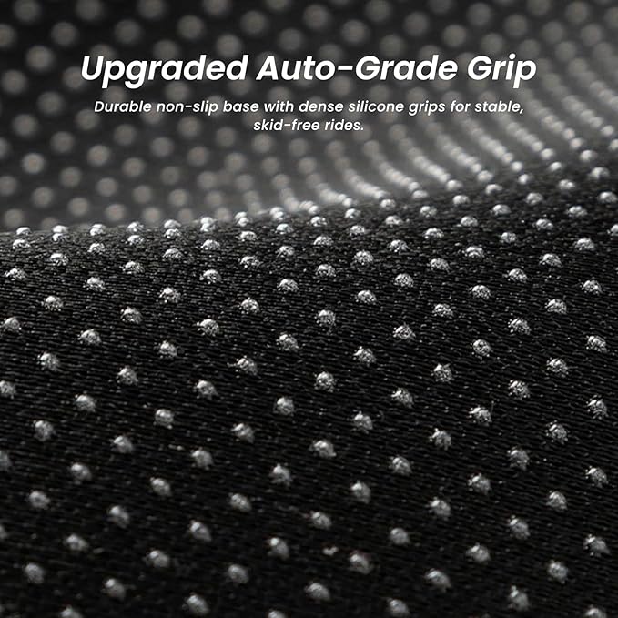 2.8" Thick Deluxe Plush Dog Bed for Car, Comfortable Back Seat Pet Bed, Washable & Anti-Slip Travel Pet Sleeping Mat, Fit for Backseat Extenders of Cars Trucks SUVs, 53" x 23”, Grey