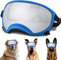 Winproof Large Dog Sunglasses with Adjustable Strap, UV Protection, Soft Goggles for Medium-Large Dogs