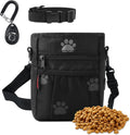 Dog Treat Pouches for Pet Training, Treat Pouches for Pet Training,Large Dog Treat Training Pouch and Dog Clicker,Dog Training Treat Pouch Built-in Poop Bag Dispenser-Black Pattern.