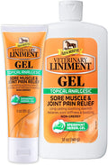 Absorbine Veterinary Liniment Gel, Topical Menthol Analgesic Rub for Sore Muscle, Joint & Arthritis Pain Relief, Combo Pack Includes 12oz Value Size + 3oz Travel Size