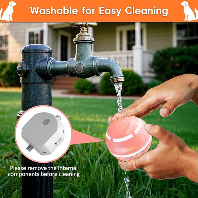 Smart Interactive Dog Ball, Interactive Dog Toys with Remote Control, Automatic Moving Pet Ball for Medium and Large Dogs, TPU Material, Rechargeable Vibrating Bouncing Pet Toy