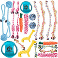 Pacific Pups Products Dog Rope Toys for Medium Dogs 11 Pack (2 Pack)