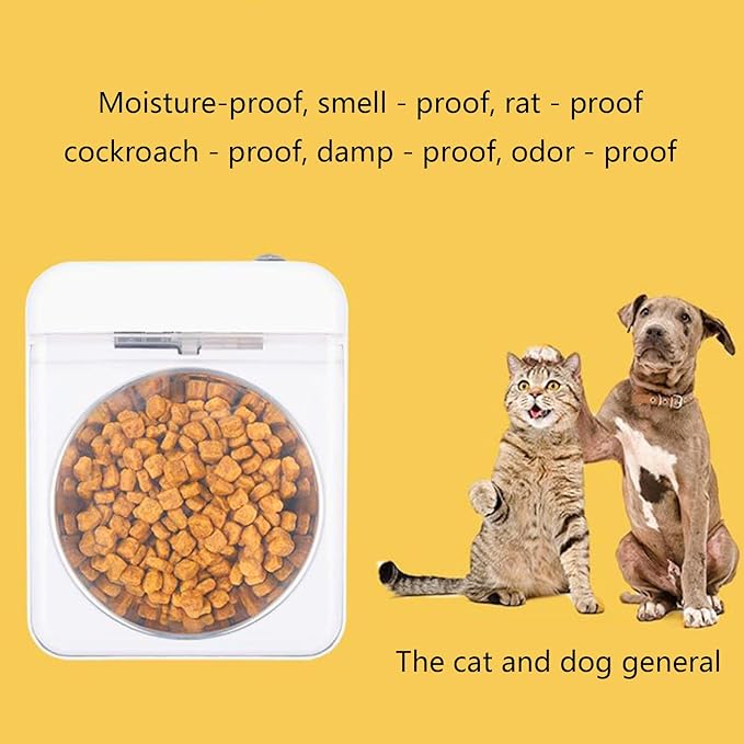 Automatic Open Dog Food Bowls Stress Pet Feeder with Clear Cover Sensing Automatic Feeding Bowls