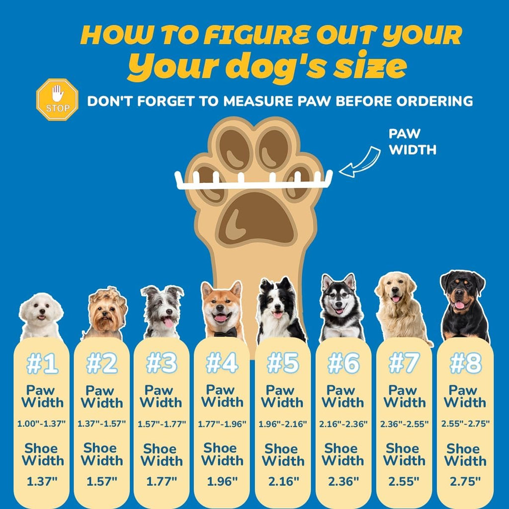 Dog Shoes for Large Dogs, Medium Dog Boots & Paw Protectors for Hardwood Floors, Outdoor Dog Booties for Hot Pavement Winter Snow Hiking, Waterproof Dog Shoes with Reflective Strips Size 5