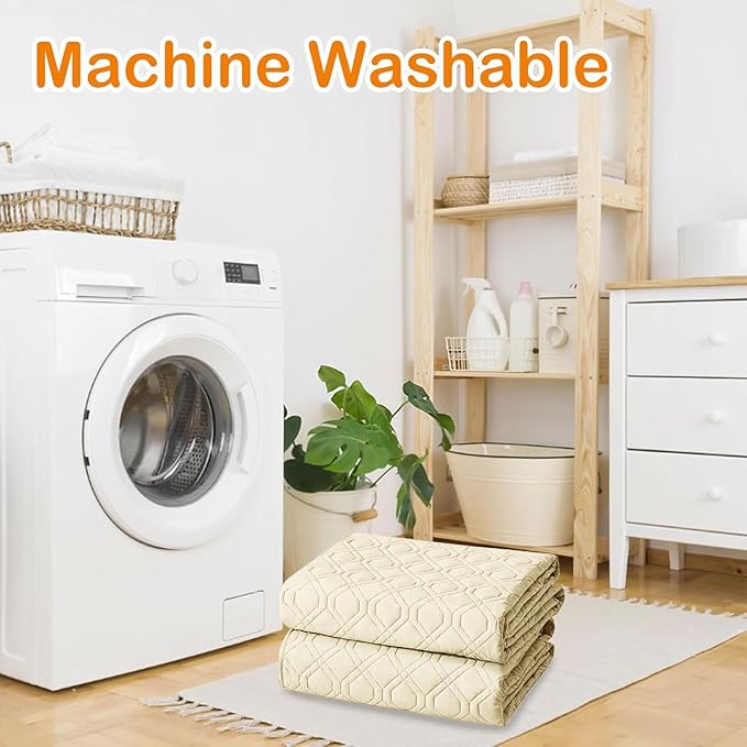 hyha Waterproof Dog Bed Blanket, Soft Pet Blankets, Waterproof Couch Cover for Dogs, Reversible Sofa Covers Washable for Furniture (40x80 Inch, Beige/Beige)