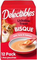Hartz Delectables Bisque Lickable Cat Treats, Tuna & Salmon, 12 Count