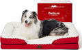 Bedsure XL Orthopedic Dog Bed for Extra Large Dogs - Washable XLarge Dog Cat Bed Waterproof, Comfort Dogs Couch Sofa with Washable Removable Cover, Pet Bed with Nonskid Bottom, Red, 42"