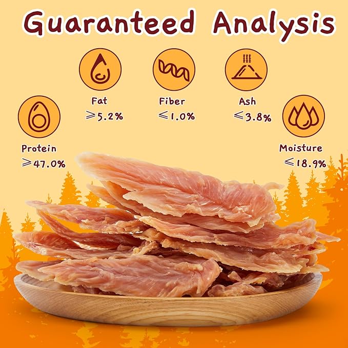 Jungle Calling Dog Treats, Chicken Jerky for Dogs, High Protein Slow Roasted Chewy Training Treats for Medium and Large Dogs, 21.2 oz