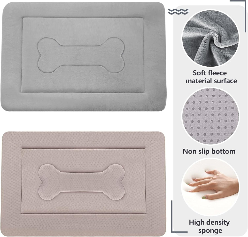 JoicyCo Extra Large Dog Bed Soft Dog Crate Pad Mat 48 in Non-Slip Bottom Washable Dog Sleeping Mattress Pet Beds Cat Beds Kennel Pads