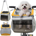 Cat and Dog Backpack Carrier, Breathable Cycling Pet Bag with Mesh Ventilation, Portable Outing Traveling Pet Bag with Top Waterproof Fabric for Small, Medium Cats, Small Dogs, Orange