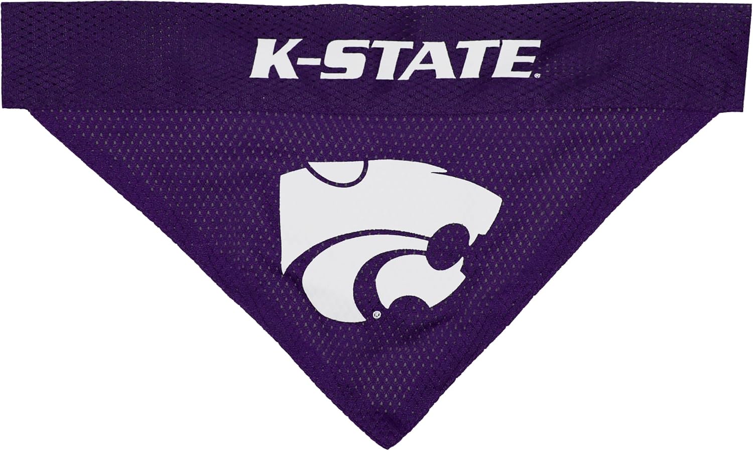 Pets First Collegiate Pet Accessories, Reversible Bandana, Kansas State Wildcats Size Small/Medium