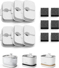 PETLIBRO 6 Packs Replacement Filters for Dockstream Cat Water Fountain PL/WF106/PLWF116/PLWF105/PLWF115/PLWF005, 3 Months Set of Replacement Filters for Ultra Quiet Pet Water Fountain
