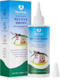 Pet Eye Drops,Gentle&Safe Dog Eye Drop for Infection,Relieve Eyes Itching & Irritation,Remove Tear Stains,Safe for All Animals, 4.06oz,120ml