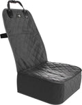 Active Pets Dog Car Seat Cover, Waterproof Front Seat Protector for SUV Truck Sedan, Pet Safety Travel Comfort System with Universal Fit, Black