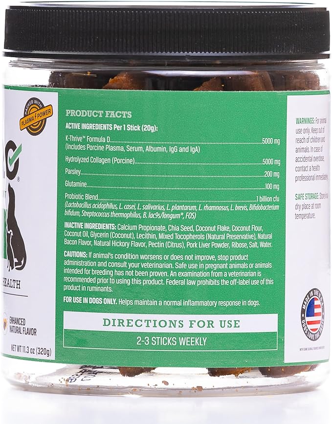 WINPRO Pet Functional Dental Stix for Dogs, 16 Sticks, Plasma Powered Dental Dog Chew Sticks That Promotes Gum and Peridontal Health