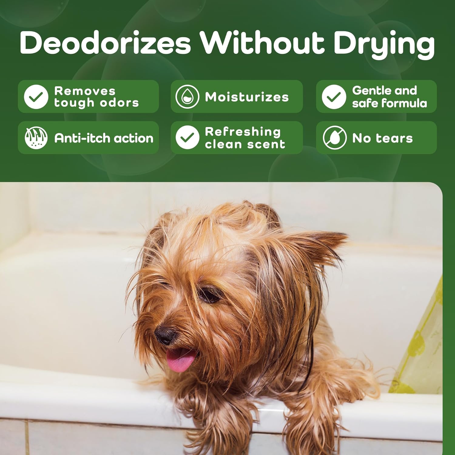 Sensitive Care -Tangle-Free-Silky Shine Softening and detangling Shampoo, Delicate Coat Clean & Odor Control Shampoo – Advanced Shine Formula for Dogs (Yorkshire Terrier, 16 Fluid Ounces)