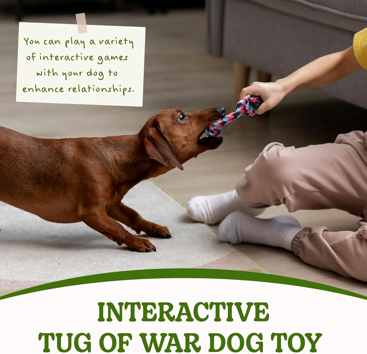 SHARLOVY Puppy Rope Toy, Dog Rope Toy for Small Dogs, Puppy Teething Toys, Cotton Interactive Tug of War Dog Toy for Puppies Boredom, Dog Chew Toys for Aggressive Chewers Small Breed