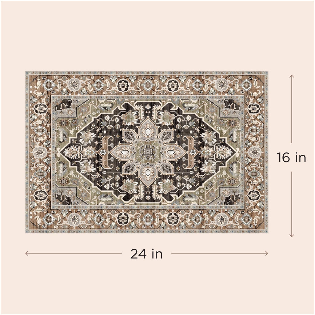 LOVEWAG Washable Dog Pee Pads, 24" x 16", Waterproof, Non-Slip, Super Absorbent, Reusable Machine-Washable, 2-Pack (Sage Forest)