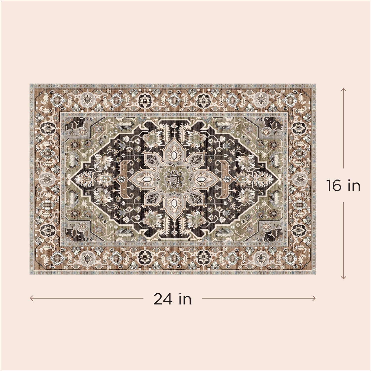 LOVEWAG Washable Dog Pee Pads, 24" x 16", Waterproof, Non-Slip, Super Absorbent, Reusable Machine-Washable, 2-Pack (Sage Forest)