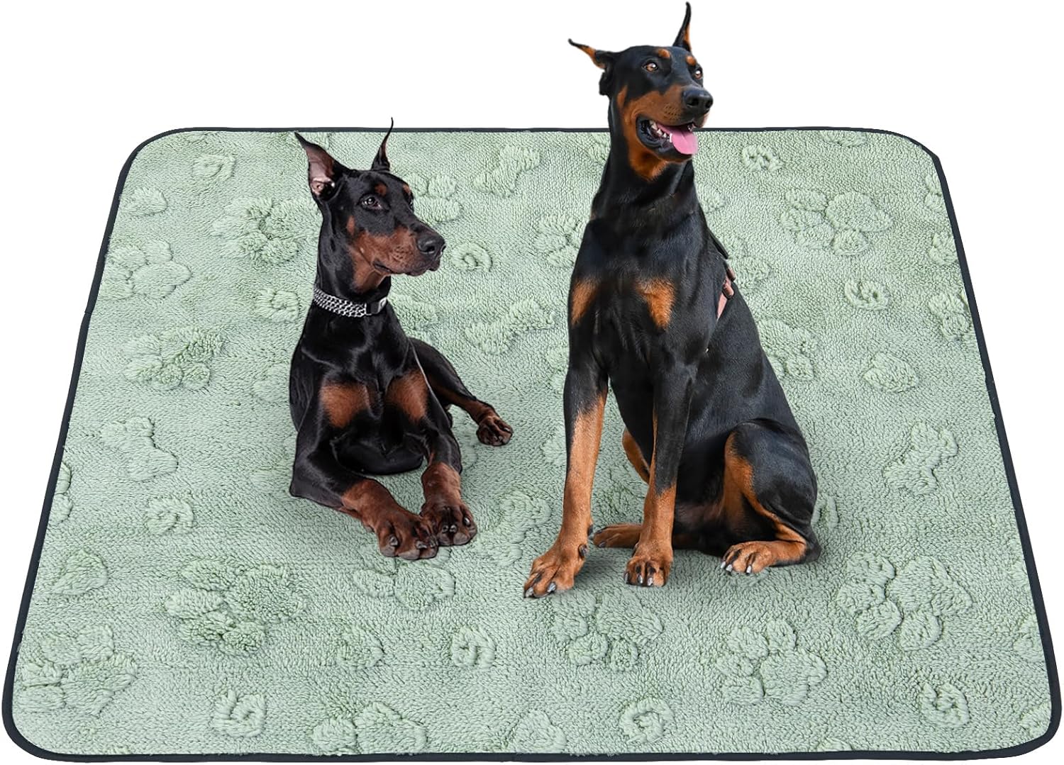 LOOBANI Washable Pee Pads for Dogs: 72"x72" Super Absorbent Reusable Dog Pee Pads Extra Large, Waterproof and Leakproof Whelping Pad for Potty Training, Playpen, Crate,Floor and Bed