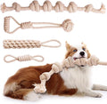 Dog Rope Toy, Rope Toys for Dogs Aggressive Chewers, for Large Dogs for Cleaning Teeth, Bite Resistant, 4 Pack