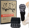 DOK TigerToes Premium Non-Slip Dog Socks for Hardwood Floors - Extra-Thick Grip That Works Even When Twisted - Prevents Licking, Slipping, and Great for Dog Paw Protection (X-Small)