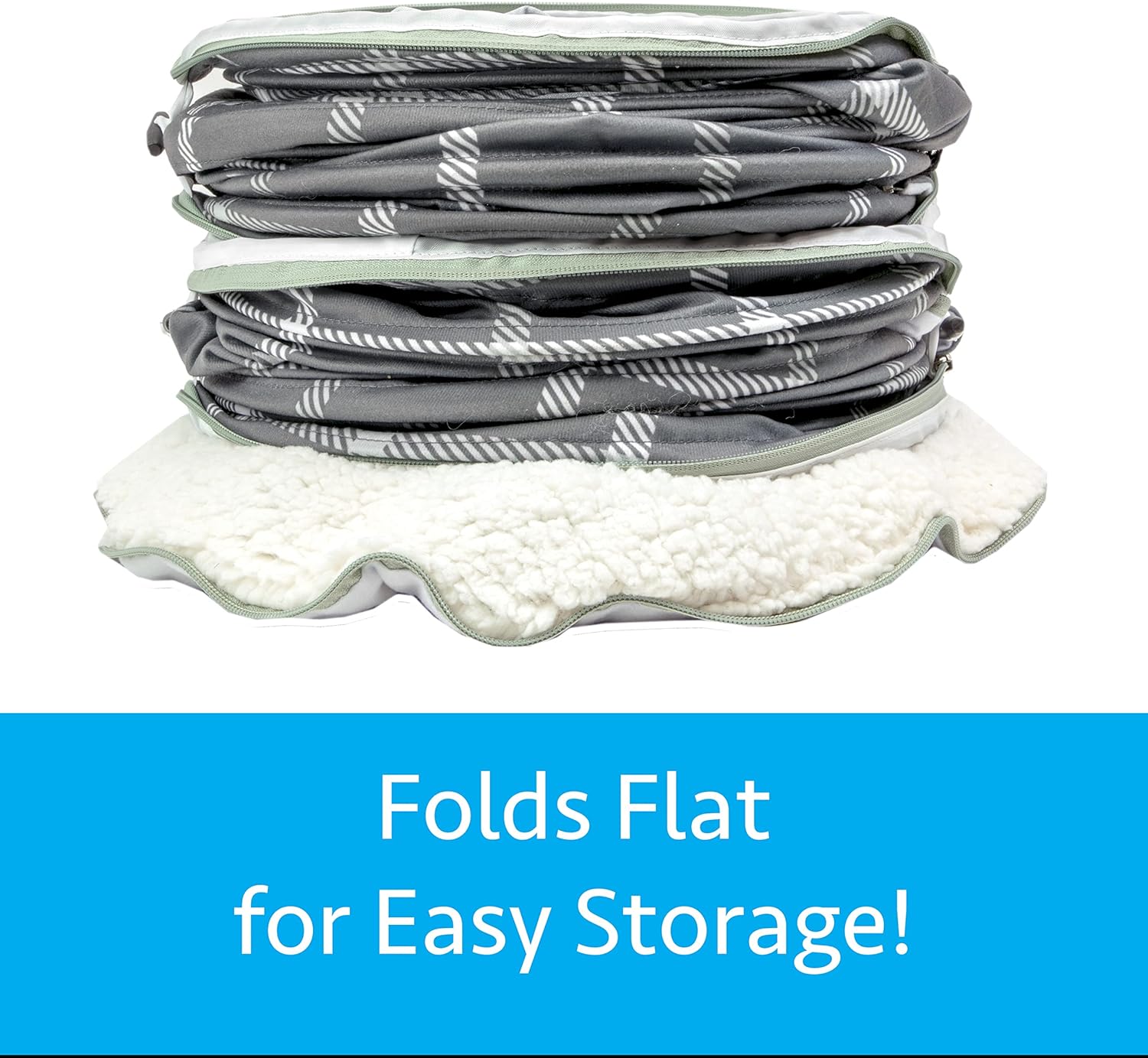 Kitty City Large Cat Tunnel Bed, Cat Bed, Pop Up Bed, Cat Toys, Gray