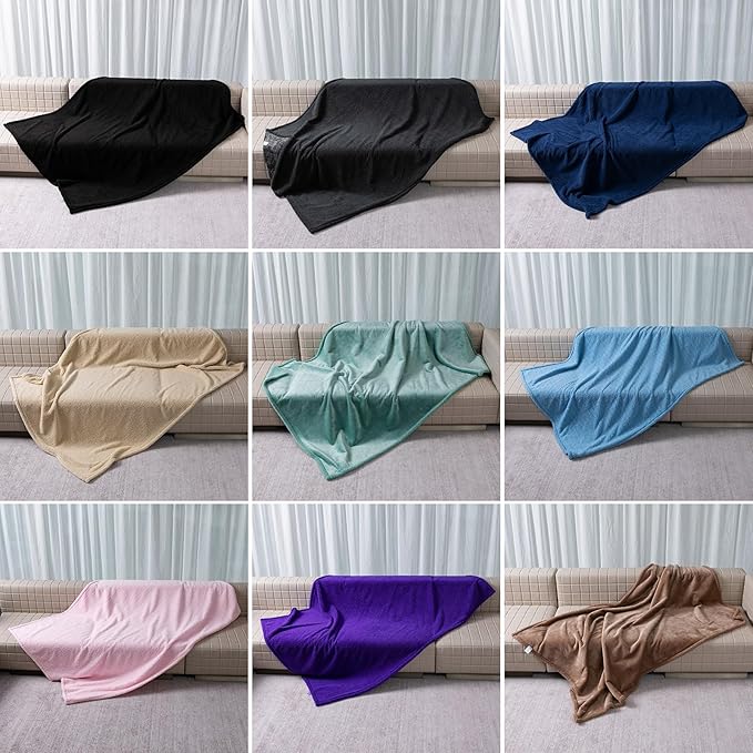 Waterproof Dog Throw Blanket Reversible Pet Fleece Blankets Bed Cover Dark Blue Puppy Blankets Leakproof Sofa Couch Washable Cover Cat Pet Blanket for Warm-Navy Blue,S-40x28in